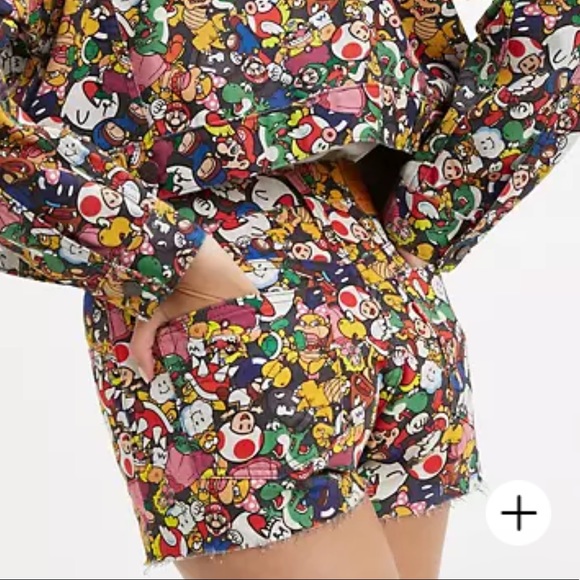 Levi’s Rare Super Mario High Rise Shorts Size 26 - Picture 4 of 5